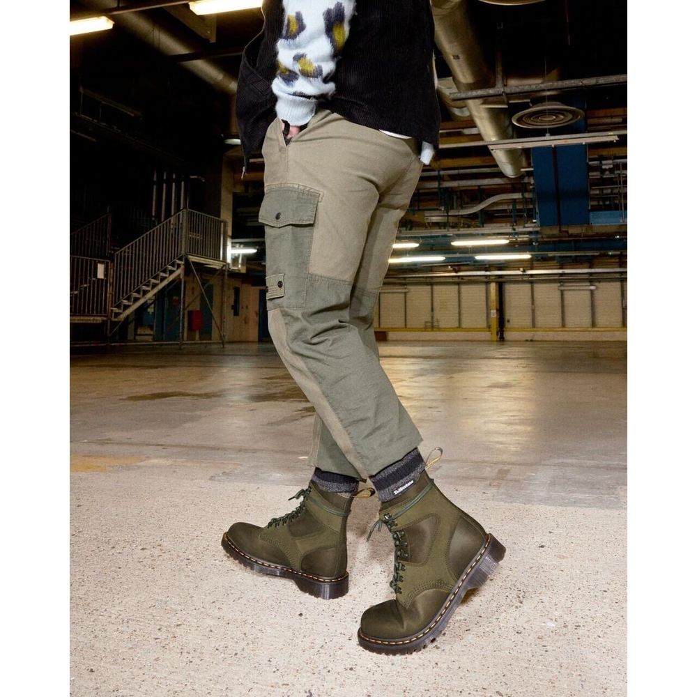 Dr. Martens Olive Combat Boots